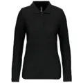 Designed To Work Ladies' Long-Sleeved Polo Shirt WK277 worn by a model, photo 2