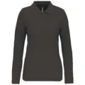 Designed To Work Ladies' Long-Sleeved Polo Shirt WK277 worn by a model, photo 4