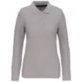 Designed To Work Ladies' Long-Sleeved Polo Shirt WK277 worn by a model, photo 5