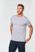 Designed To Work Men's Short-Sleeved Daytoday T-Shirt WK3020 worn by a model, photo 3