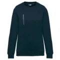 Designed To Work Unisex Daytoday Contrasting Pocket Sweatshirt WK403 in Navy/Silver