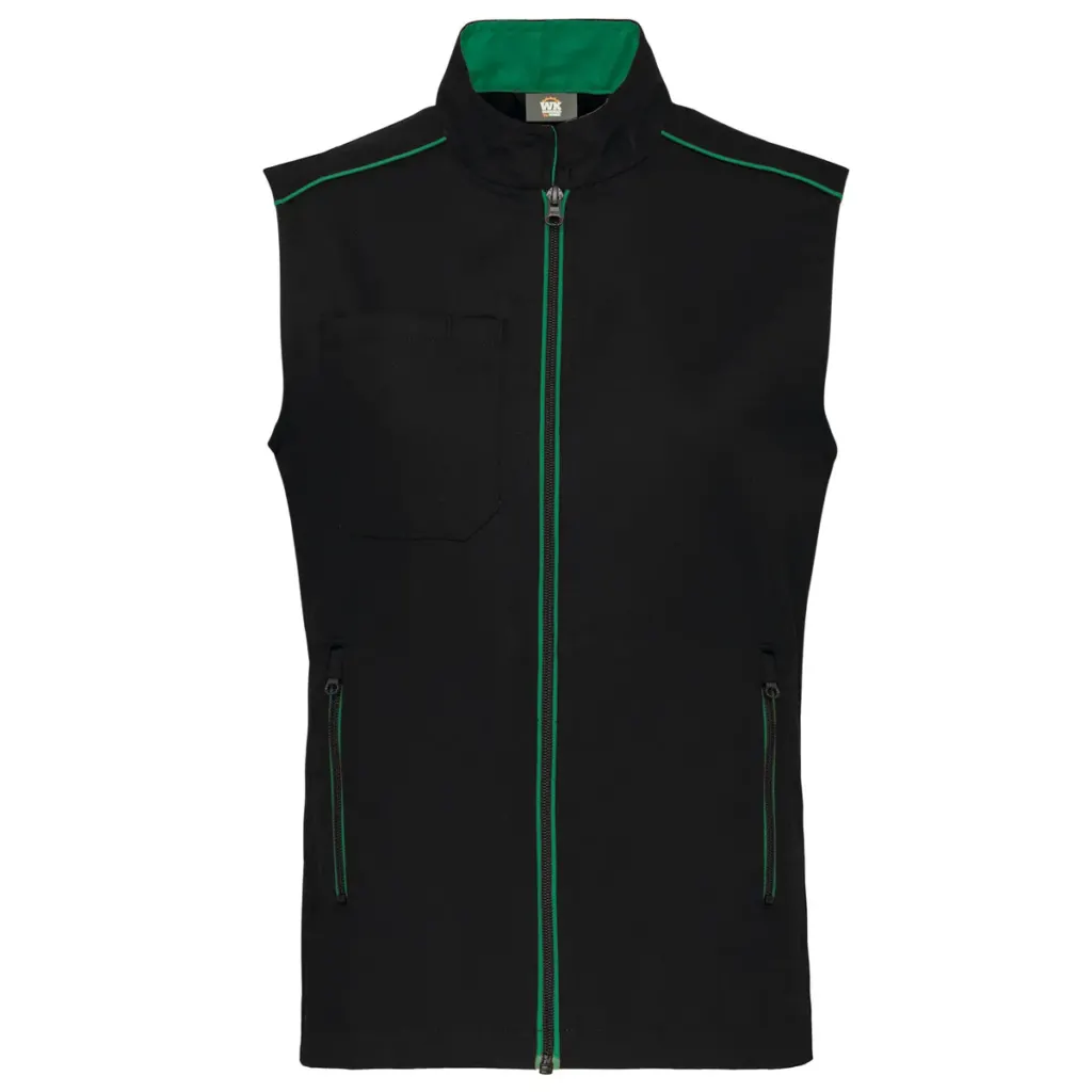 Designed To Work Men's Daytoday Gilet WK6148 in Black/Yellow