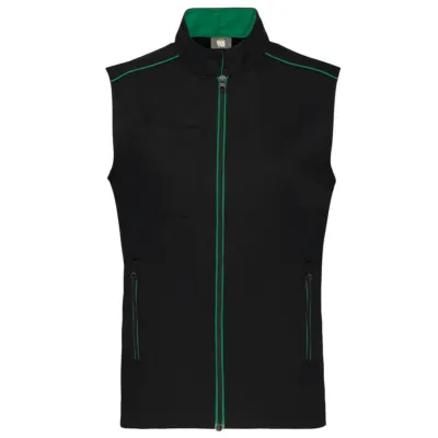 Designed To Work Men's Daytoday Gilet WK6148 in Black/Yellow