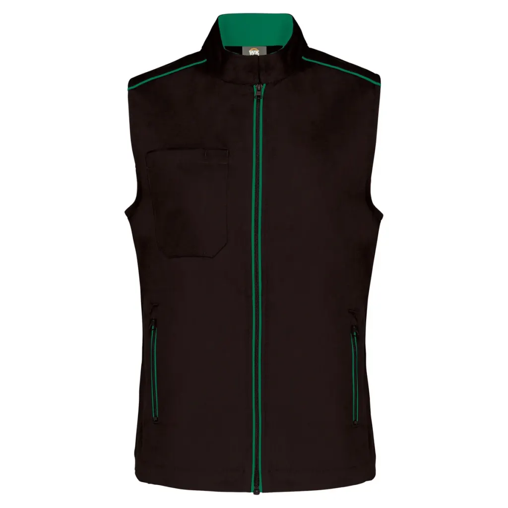 Designed To Work Ladies' Daytoday Gilet WK6149 in Black/Red