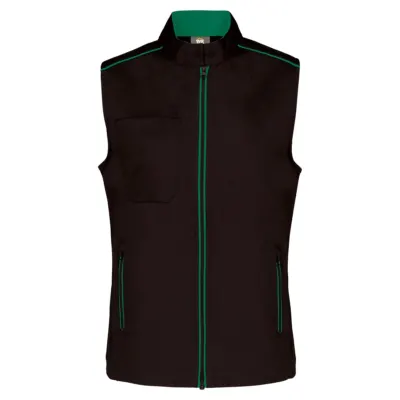 Designed To Work Ladies' Daytoday Gilet WK6149 in Black/Red